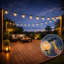 Guirlande 6m TEMPEST (Ampoules Incassables) 12xE27/G45 LED 1W - 1700K