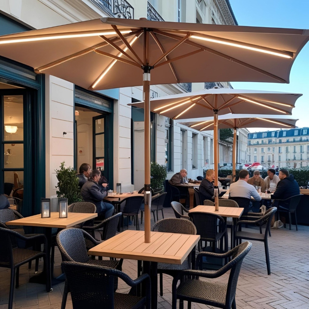 1014 - Kit éclairage Parasol via transfo 24V (+ Alim 230V)