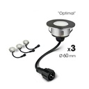 Kit 6 Spots encastrés pour bois Ø6cm - 3000°K + Accessoires