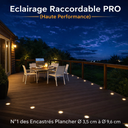Kit 6 Spots encastrés pour bois Ø6cm - 3000°K + Accessoires