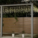 9540 - EXTENSION - Frange courte 60 LEDS (Fixe) - L 3 m x H 40 cm -  Fil Noir - Blanc Chaud 2200°K