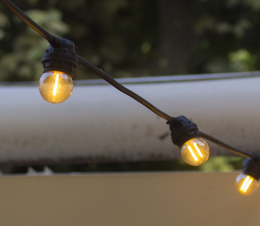 G11x6 - 6 Amp. Incassable E27/G55 Fil. LED 1W 1700K - Antic (Soit 2.95€/pc)