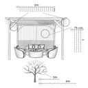 9520 - EXTENSION - Guirlande 60 LEDS (Fixe) - 6 m - Fil Noir - Blanc Chaud 2200°k