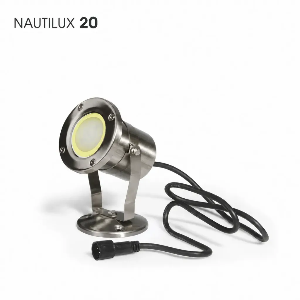 [3476] Projecteur immergeable NAUTILUX 20 - INOX IP68(2m) - 6,5W