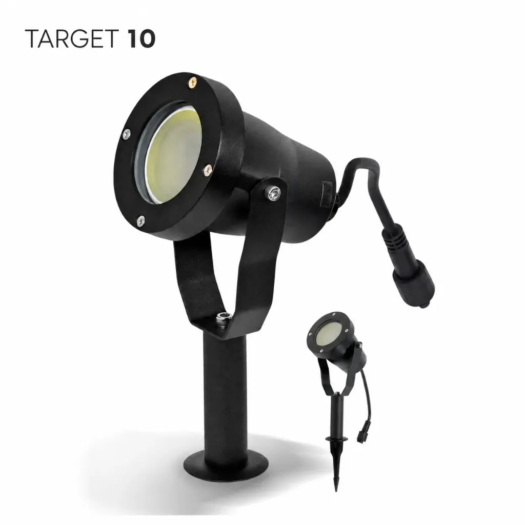 [3416] Projecteur Noir Alu TARGET10 - 4W - 3000°K