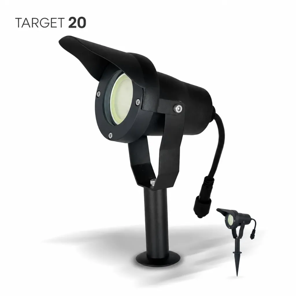 [3426] Projecteur Noir Alu TARGET 20 - 6,5W - 3000°K