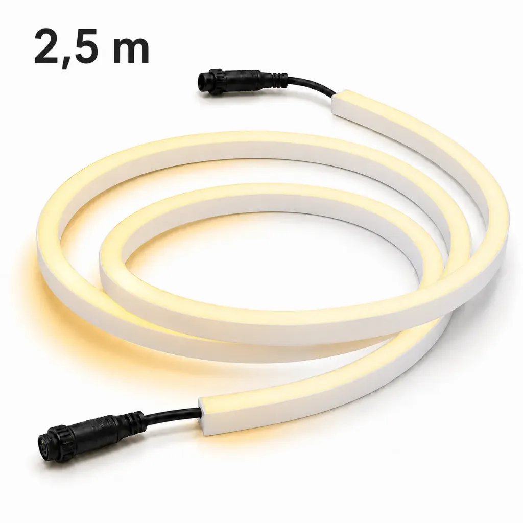 Ruban LED Lumineux Silicone - 2,5 m (in+out)
