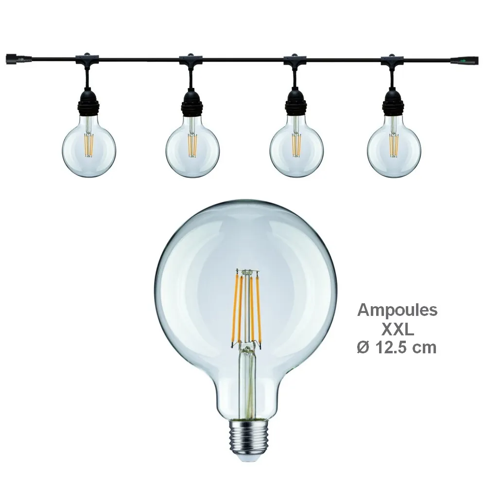 Guirlande DESIGN (Ampoules Transp.) E27/G125 LED 4,5W - 2700K