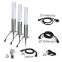 3 Stainless Steel LED Spikes