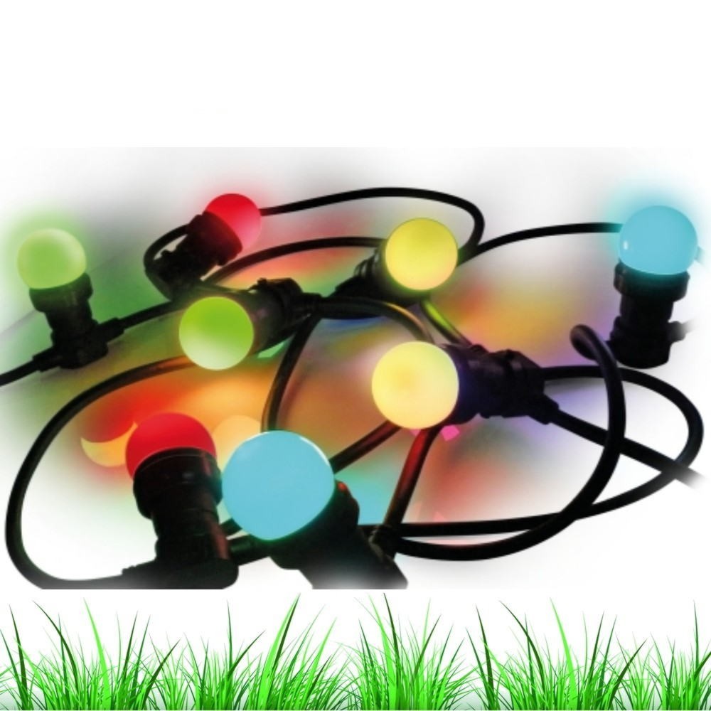 Guirlande 5m 8xE27 Multicolor