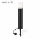 Borne Noire Ø 11,4cm + Piquet Ht 80cm