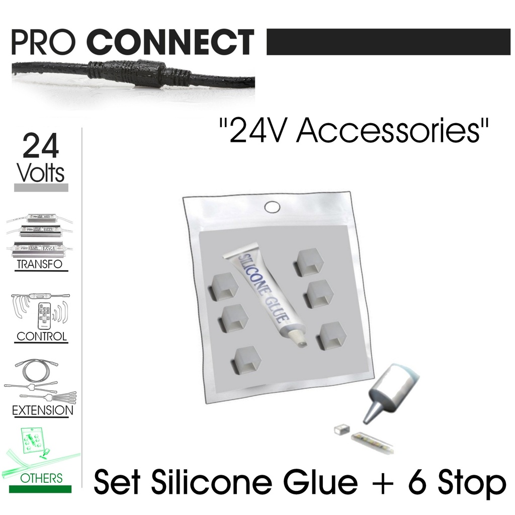 F650 - Set de 6 bouchons + cole silicone Etanche