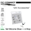 F650 - Set de 6 bouchons + cole silicone Etanche