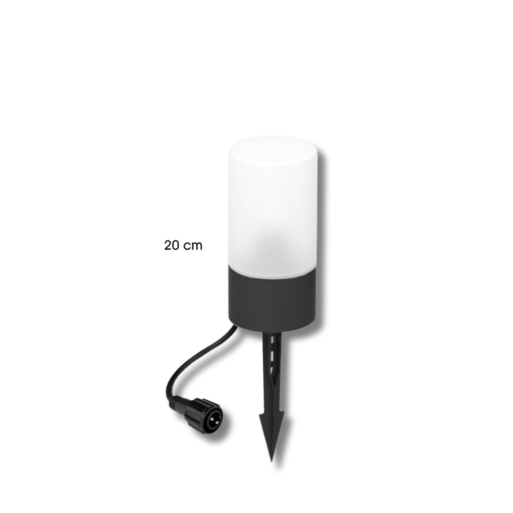 Plot Lumineux Ø 11,4cm + Piquet Ht 20cm
