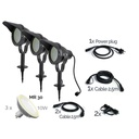 Kit 3 Projecteur Noir Alu TARGET 30 - 10W