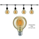 Guirlande 3m OLD STORY (Ampoules Vintage) 4xE27/G125 LED 4,5W - 2200K