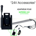 Adaptateur pour Batteries 24V type Electroportatif