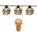 8506-G33-60L - Guirl. ROTIN NATUREL 6m 12xE27/G45 Fil 1700K