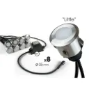 Kit 8 mini spot encastré bois Ø3,5cm + Trsf 12V