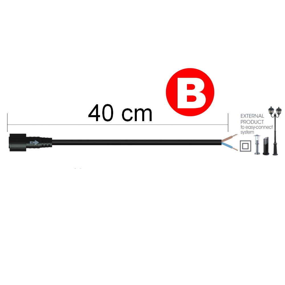 [66051] Connecteur alim. Produit 40 cm