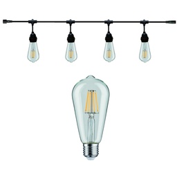 [8603-C723] Guirlande (Extension) 3m équipée de 4 Amp. E27/ST64 Fil 2700K
