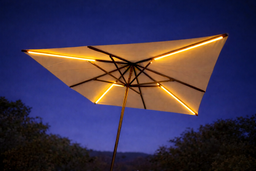 [1014] Kit di illuminazione PRO per ombrellone: ​​4 strisce LED da 1,1 m (4x750 lumen)