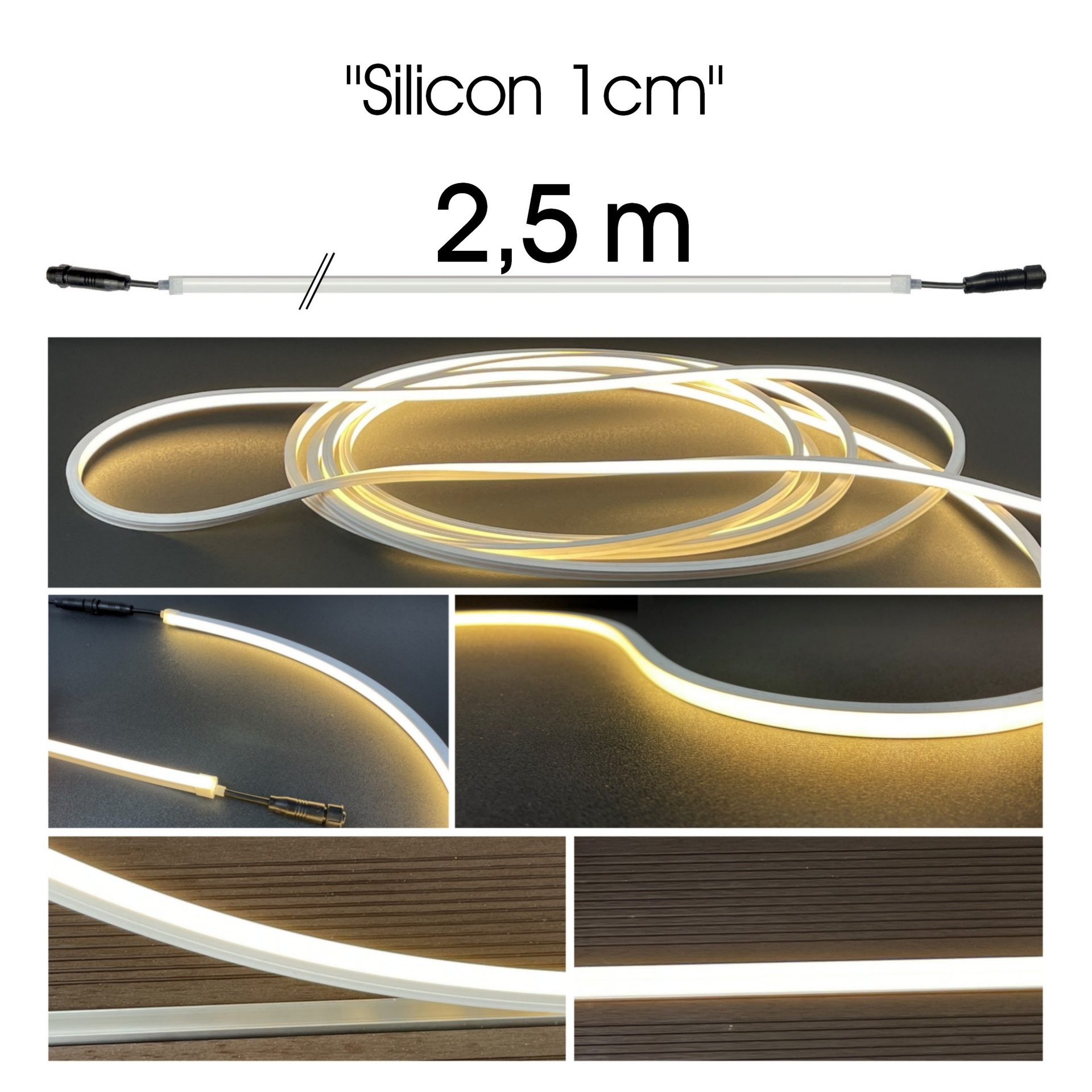[1126] 1126 - Bandeau Lumineux Silicone - 2,5 m (in+out)