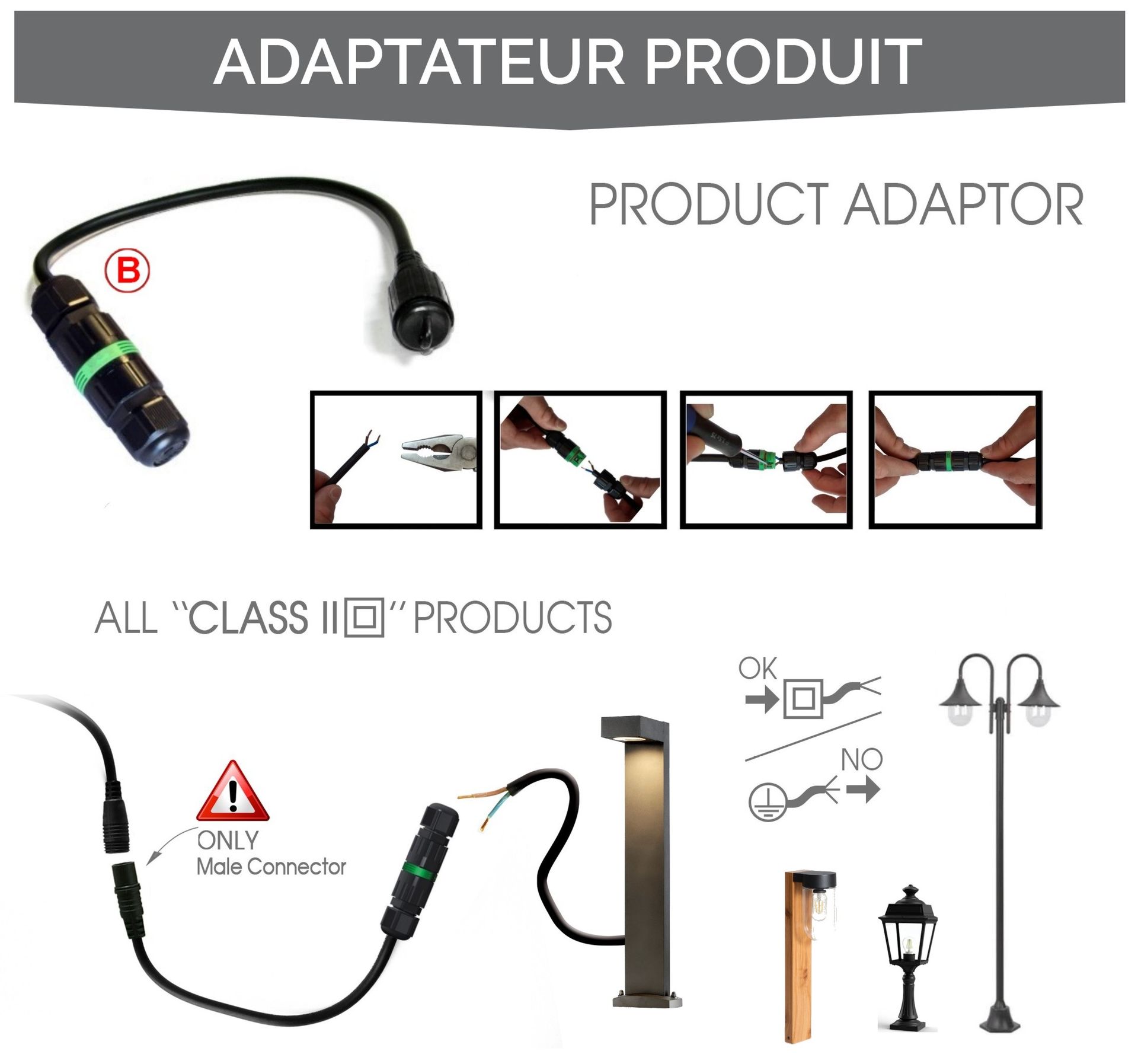[450] 450 - Adaptateur Produit Entrée/mâle