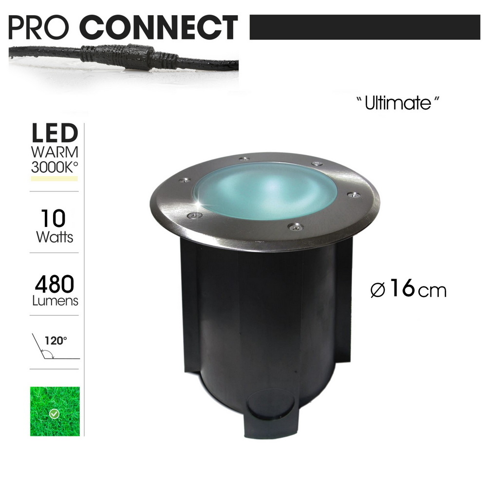 [2586] 2586 - Recessed spotlight in the garden Ø16cm 3000°K