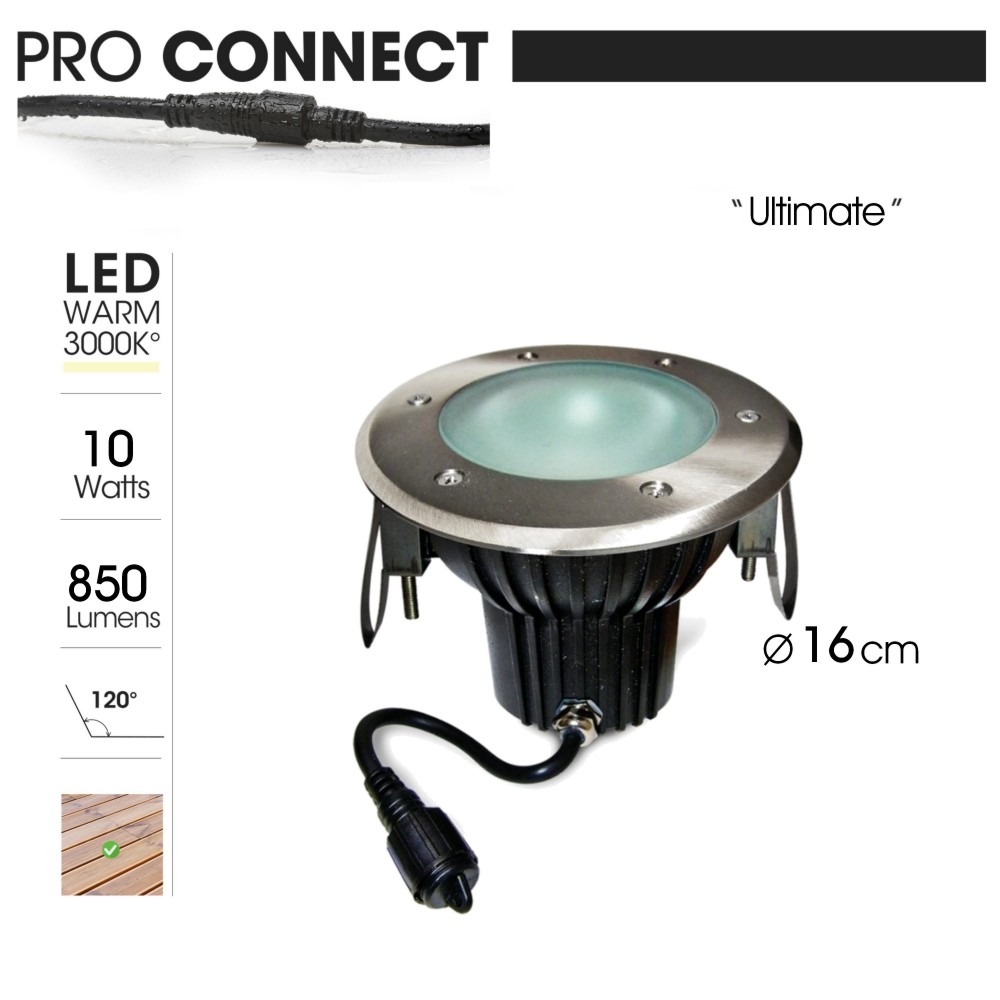 [2286] 2286 - Recessed spotlight in wood Ø16cm 3000°K