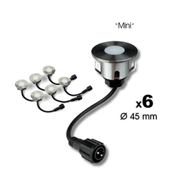 [2026] 6 Spots encastrés pour bois Ø4.5cm - 3000°K