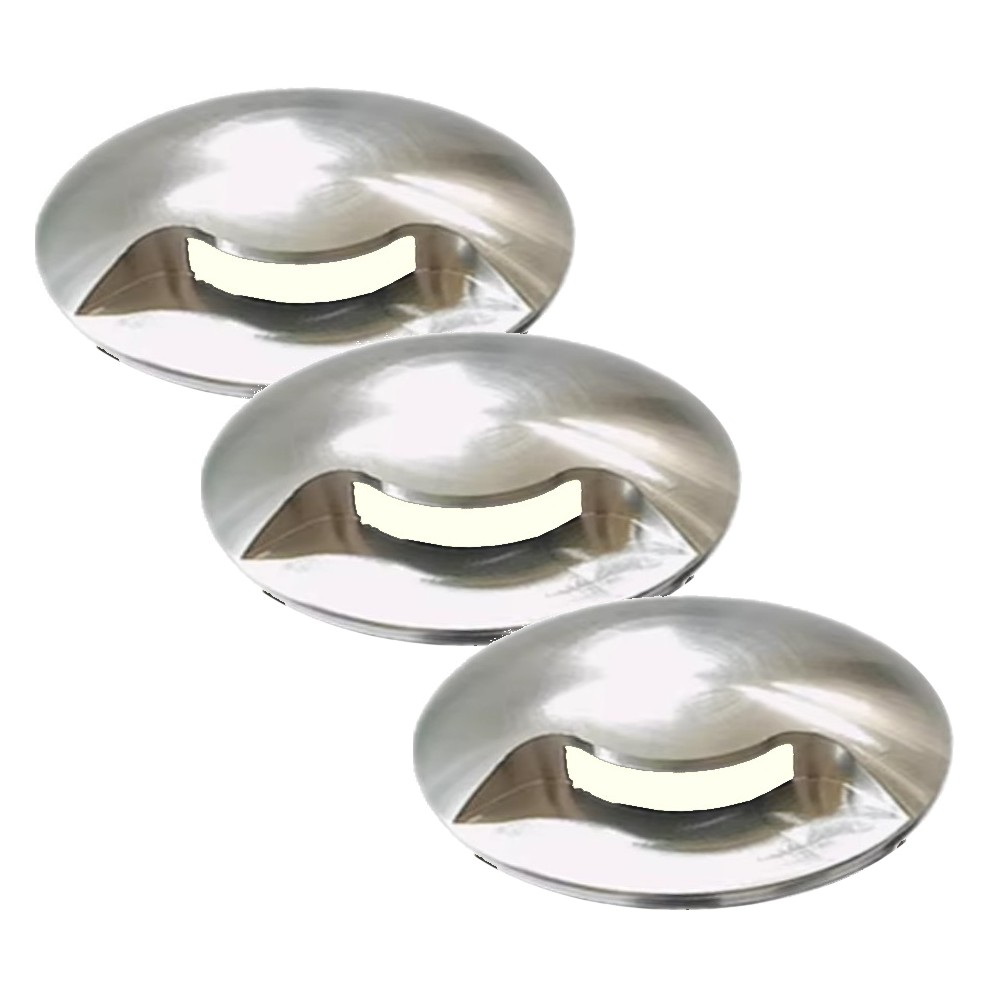 [2036-D301] 2036-D301 - 3 focos empotrables de madera Ø6cm - 1 ventana