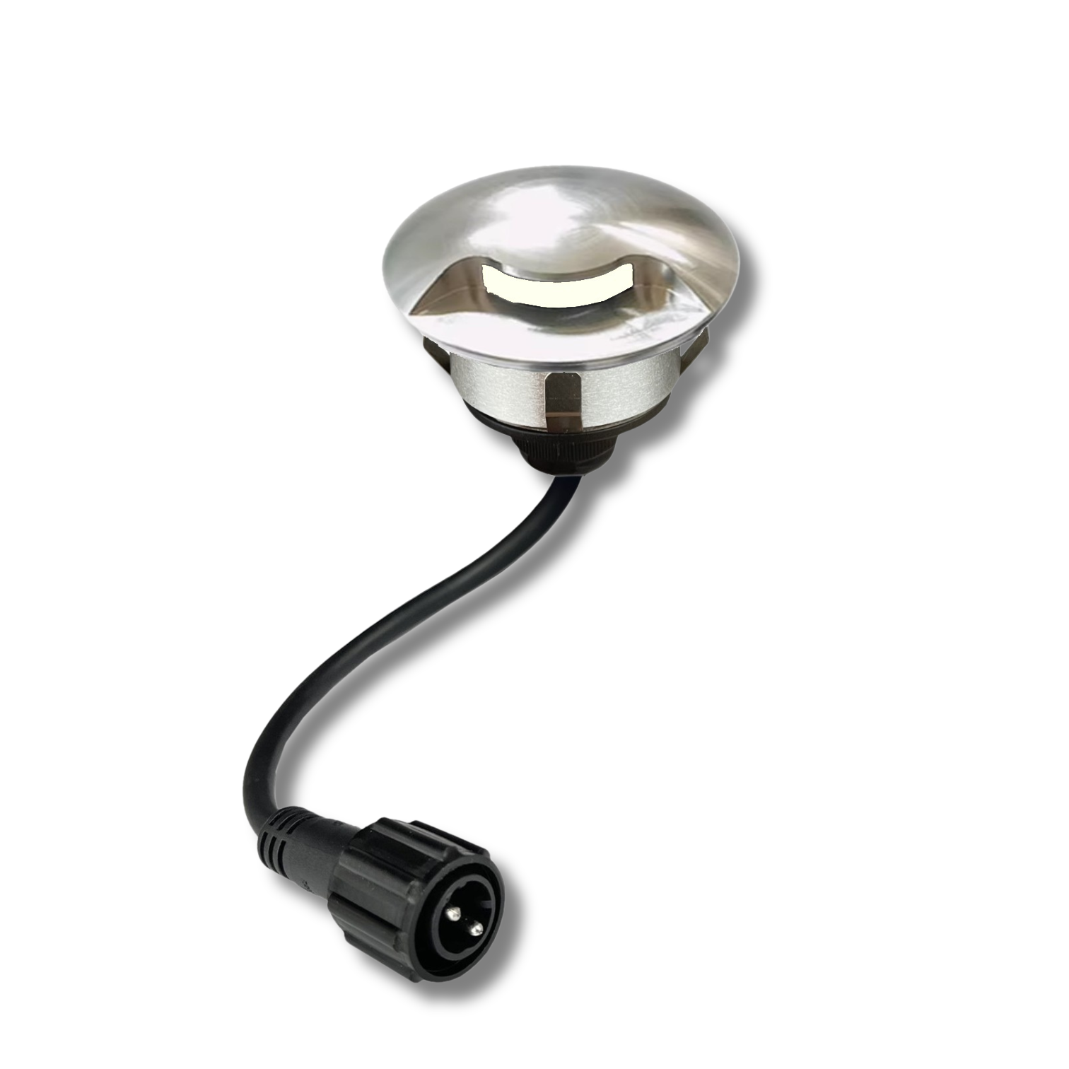 [D301] D301 - 3 Top in alluminio spazzolato per faretto Ø6cm 2036 - 1 finestra