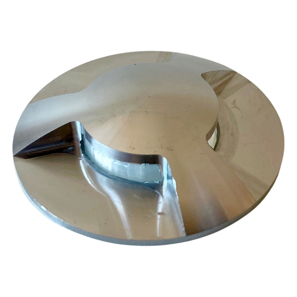 [D303] D303 - 3 Top in alluminio spazzolato per faretto Ø6cm 2036 - 3 finestre