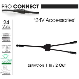 [F420] Répartiteur 2 voies d'alimentation 24V - Bandeaux LED (3000°K)