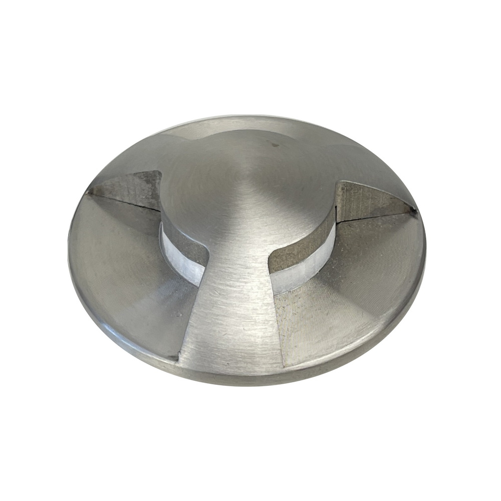 [2646-D403] 2646-D403 - Betonnen inbouwspot Ø 52mm 3W 3000°K - Boven RVS 3 ramen