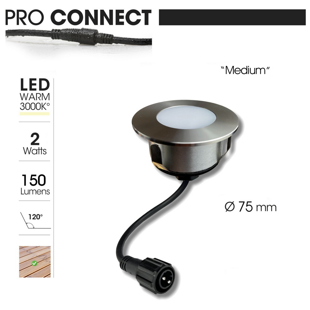[2046] 2046 - Focos empotrables para madera Ø7,5cm - 3000°K