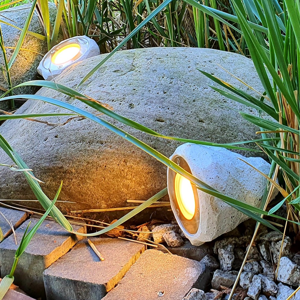 [3216] 3216 - 2W Stone Effect Resin Spotlight - 3000°K