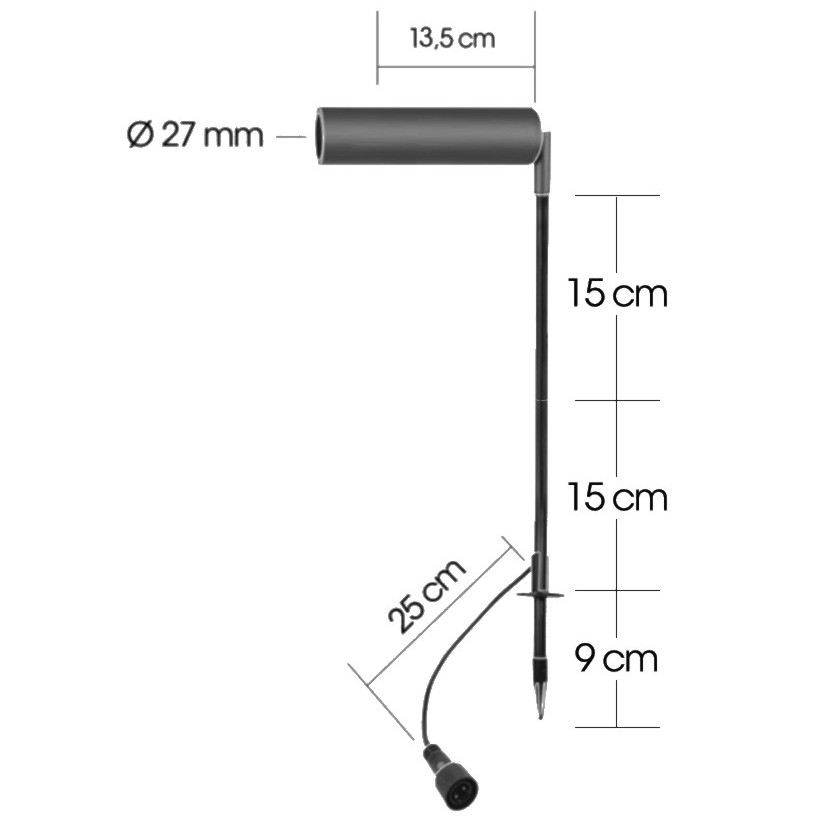 [3316] 3316 - Proiettore PROXI 30 su picchetto - 3W - 3000°K