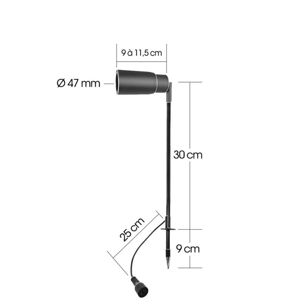 [3376] 3376 - Proiettore SNIPER 30 con lente orientabile - 5W - 3000°K