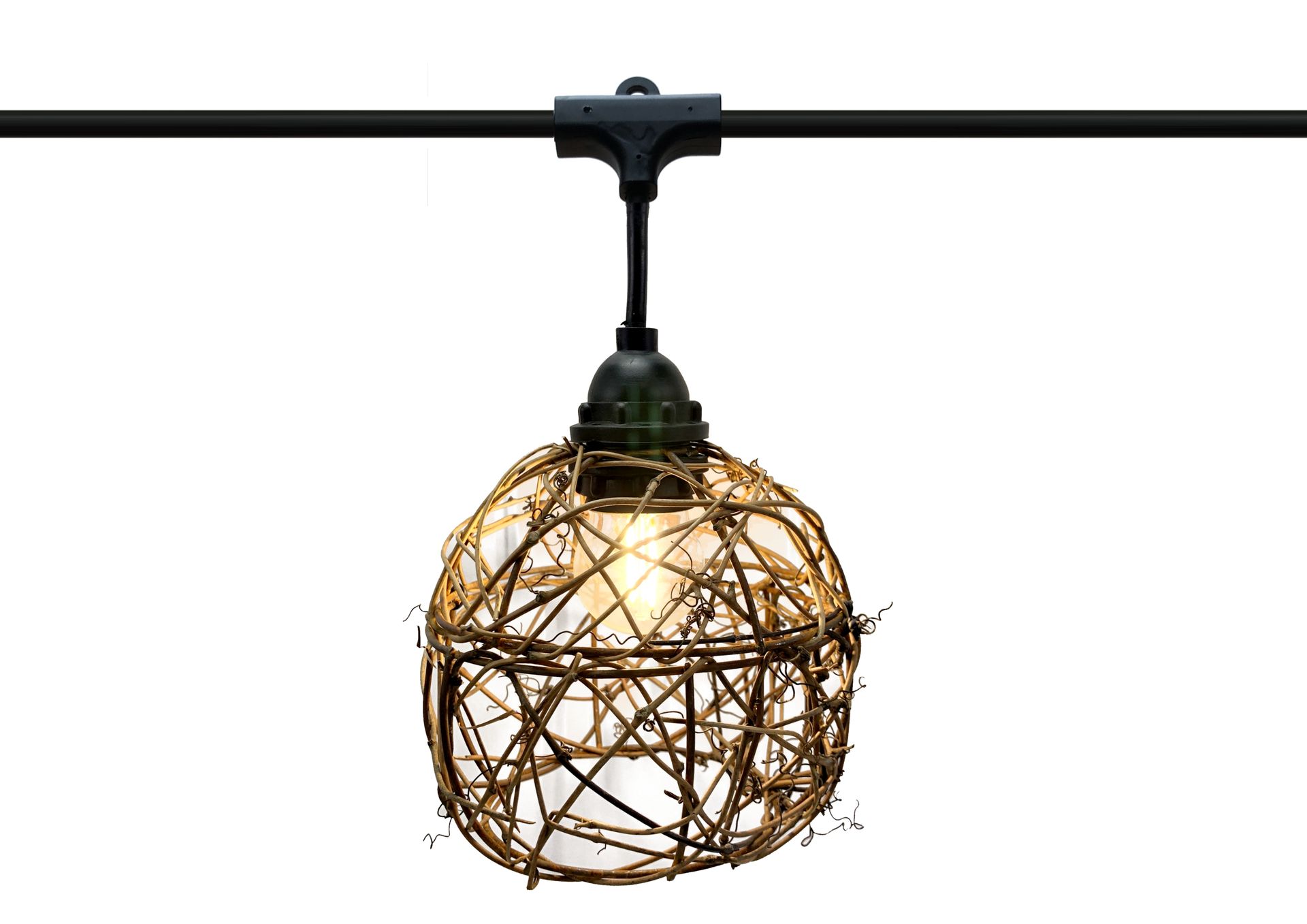 [8606-33-60L] 8606-33-60L - Guirlande 6m 8xE27 Rattan Ball