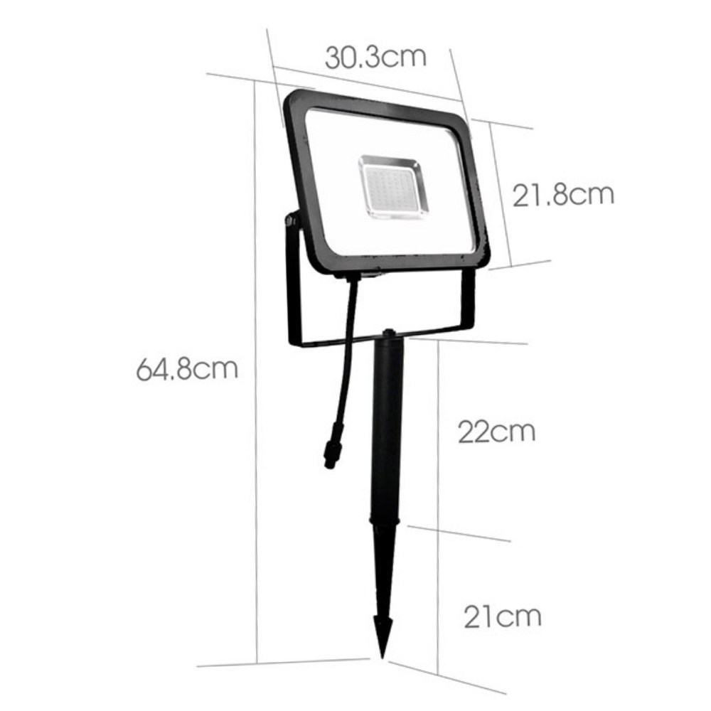 [3956] 3956 - Foco PULSAR 50 Negro - 50 W - 5500 lm