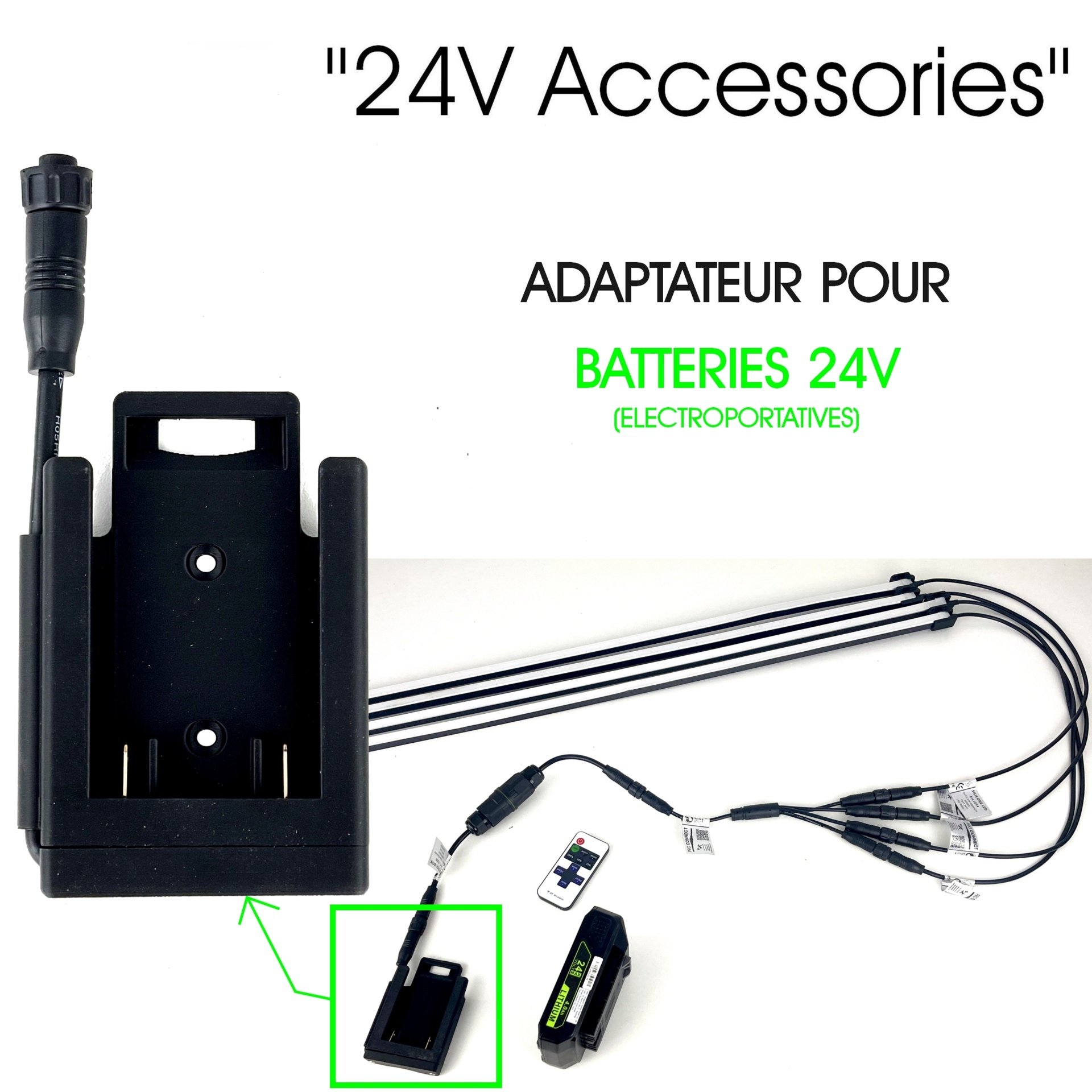 [F500] F200 - Boitier de contrôle 24V + Télécommande (copie)